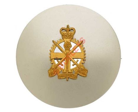 Badge. Army Apprentices School Scottish Piper’s post 1953 Plaid Brooch. A good chromed example. Plain disc mounted with brass