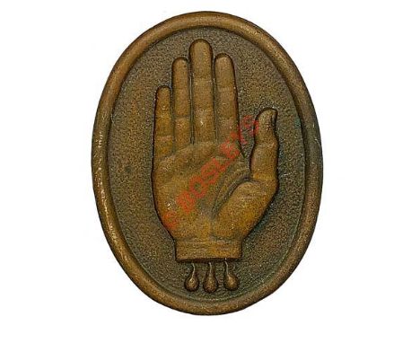 Badge. Irish. Ulster Volunteer Force / 36th Ulster Division WW1cap badge A scarce die-cast bronzed example by Sharman D. Niel