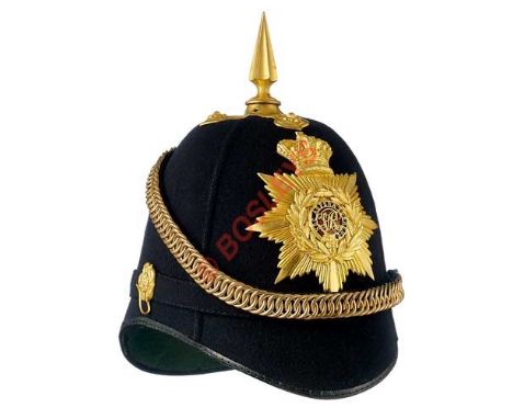 Royal Military College Sandhurst Victorian Gentleman Cadet’s 1878 Blue Cloth Home Service Helmet A fine example of Officer’s 