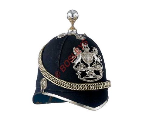 3rd Lancashire Artillery Volunteers Victorian Officer’s Home Service Helmet. A rare example by Hobson & Sons, Lexington St. B