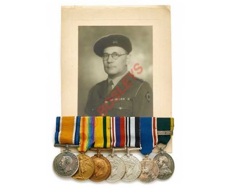 WW1 25th (Cyclist) Bn London Regiment / London Metropolitan Police Family Group of Medals Comprising the medal group awarded 