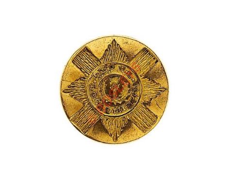 Scottish. 2nd Midlothian Local Militia Georgian Officer’s gilt flat back coatee button circa 1808-16. Thistle Star bearing ci