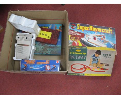 A Collection of Toys and Games, to include Airfix Super Hovercraft, Radio Control Porsche 935 by Mattel, Talking Viewmaster:-