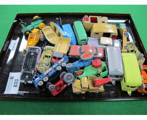 Matchbox/Lesney; A Selection of unboxed diecast vehicles to include two No.35 Marshall Horse box MK7, No.27 Cadillac Sixty Sp