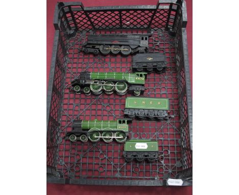Three "OO" Gauge/4mm Tri-ang Steam Tender Locomotives, fiar, U/T condition - unboxed, a Princess Elizabeth BR black R/No. 462