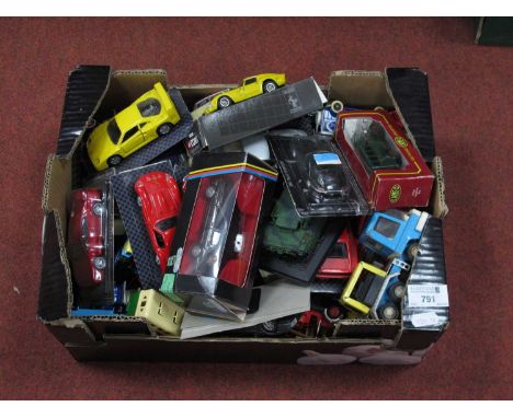 A Quantity of Mostly Playworn Diecast Model Vehicles, by Corgi, Tri-ang, Solido, Schabak, Lledo and other, mostly buses and s