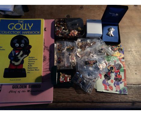 Large collection of enamel "Golliwog" badges and related items inc. catalogues etc. (Some limited edition badges and some goo