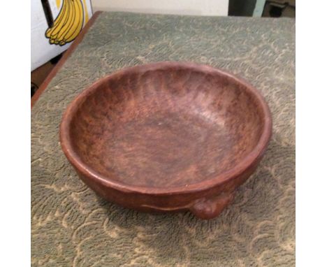 Good quality vintage "Mouseman" fruit bowl