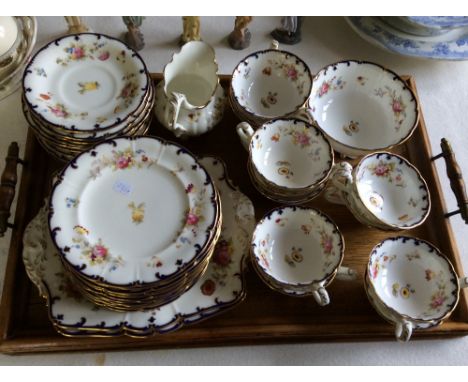 Cauldon porcelain 12  part tea service