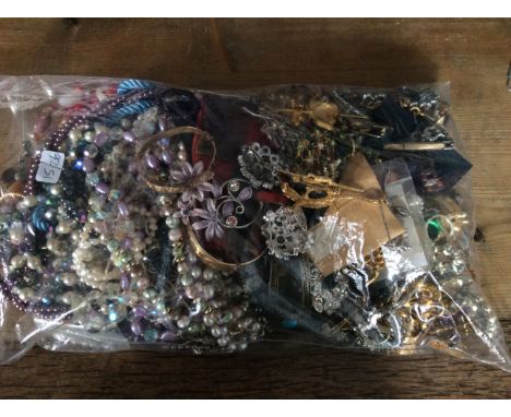 Large collection of vintage and modern costume jewellery inc. some silver and gold