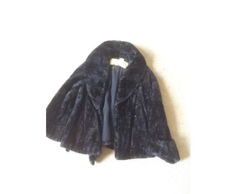 Vintage black fur coat