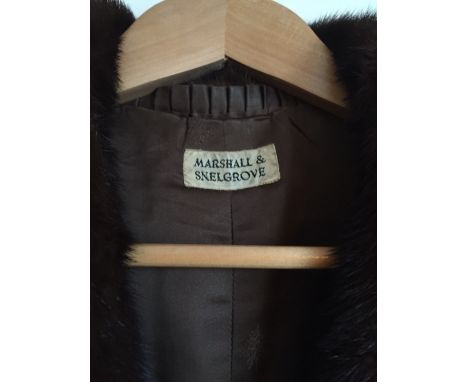 Fabulous vintage mink coat retailed by Marshall & Snelgrove