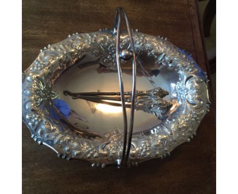 Two silver handled button hooks and good quality plated dish