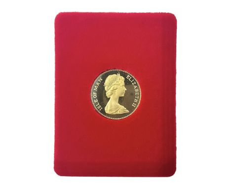 Queen Elizabeth II Isle of Man 1979 gold proof full sovereign coin, in holder with certificate