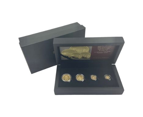 Queen Elizabeth II Tristan Da Cunha 2020 '50th Anniversary Gold Sovereign Prestige Set' comprising full sovereign, half sover