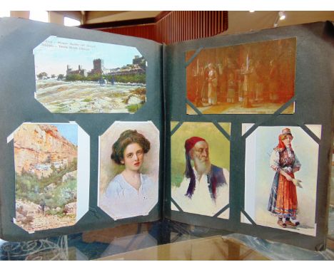 POSTCARDS - ASSORTED Approximately 290 cards, including real photographic Dutch portrait studies (three different); artist-dr