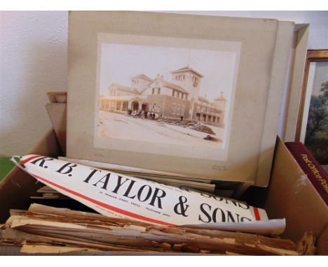 ASSORTED EPHEMERA - SOMERSET comprising group portrait photographs of Wiveliscombe Rugby Football Club, 1926-27, 28cm x 33cm 