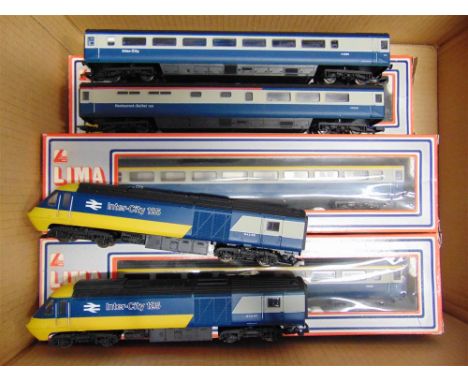[OO GAUGE]. A B.R. 'INTER-CITY 125' HIGH SPEED TRAIN COLLECTION comprising Lima Power Car and Dummy Power Car, W43167 & W4316