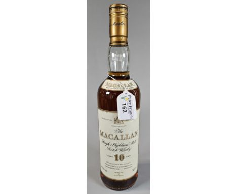 Bottle of The Macallan Single Highland Malt Scotch Whisky, 10 years old. 70cl. (B.P. 21% + VAT)