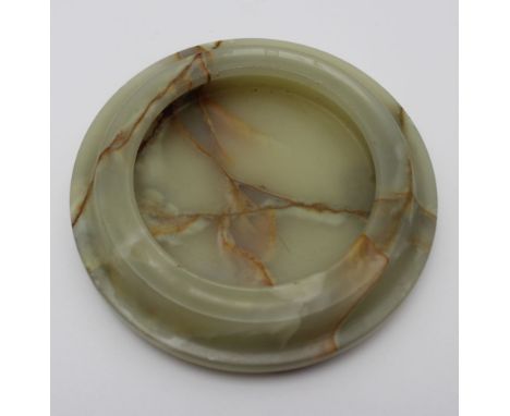 A 19th century late Qing Dynasty Chinese Jade brush washer, 13cm in diameter 