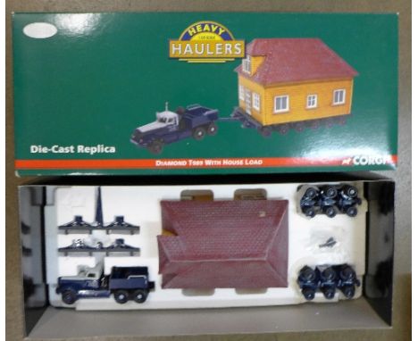 A Corgi Heavy Haulers 1:50th scale Diamond T989 with House Load set, boxed