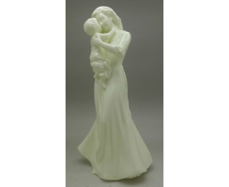 A Royal Worcester figure, First Kiss, limited edition, 21cm