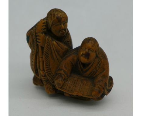 A carved netsuke, a/f