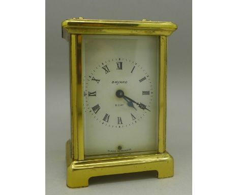 A Bayard eight-day carriage clock, Duverdrey & Bloquel, France, 11.5cm