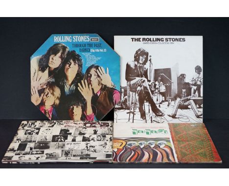 Vinyl - 4 Rolling Stones &amp; Related LP's to include Brian Jones presents The Pipes Of Pan (COC 49100) sleeve Vg with stick