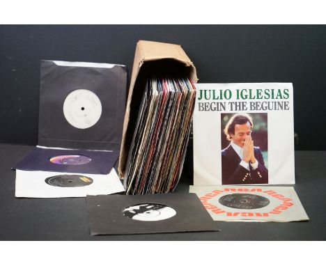 Vinyl - Approx 40 7" pop singles including Michael Jackson, Genesis, The Police, Ultravox and others in company sleeves.  Sle