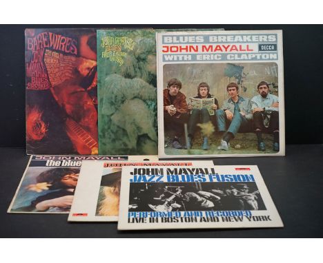 Vinyl - John Mayall &amp; The Blues Breakers - 6 UK 1st pressing albums, to include: Blues Breakers with Eric Clapton (1966, 