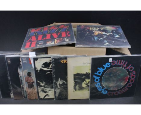 Vinyl - Approx 45 Rock LP's to include Kiss, Cream, Focus, Rainbow, Ten Years After, Baker Gurvitz Army and others.  Vg+ over