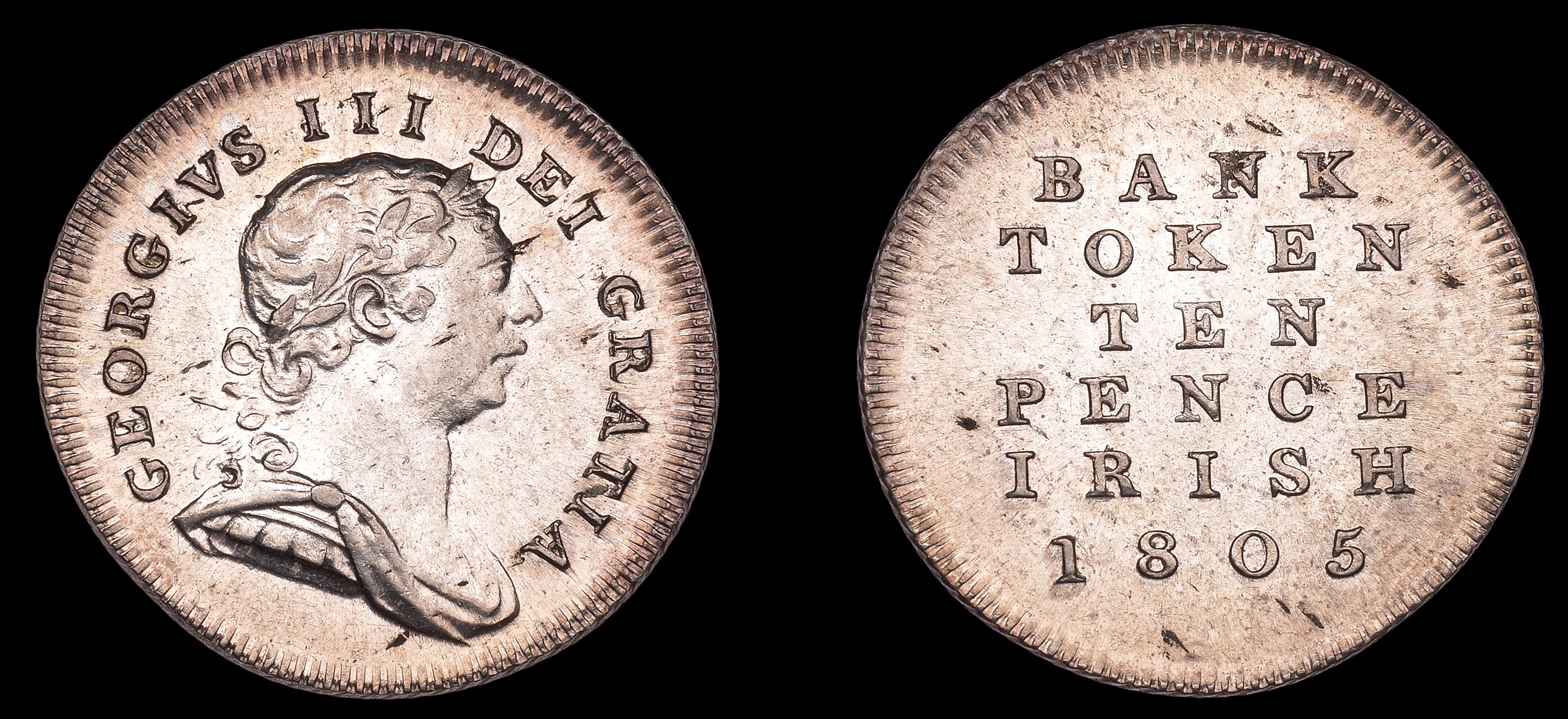 IRISH COINS, III (17601820), Bank of Ireland coinage, Ten Pence