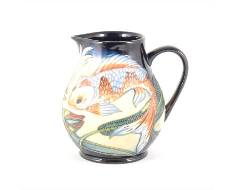 A 'Quiet Waters' Moorcroft Pottery jug, designed by Philip Gibson, 2003, signed in gilt marker, 14.5cm.