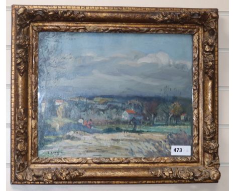 Edward Chappel, oil on panel, 'In the South of France', signed, RI Exhibition label verso, 32 x 40cm
