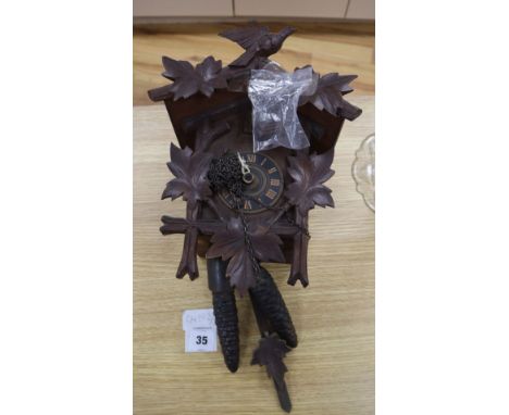 A Black Forest cuckoo clock H.30cm