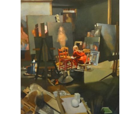 Robert Lenkiewicz (1941-2002), print on canvas, 'Aladdin's Cave', No.2/475, 60cm x 49cm ,published by The Lenkiewicz Archive