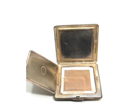 Vintage silver compact weight 110g