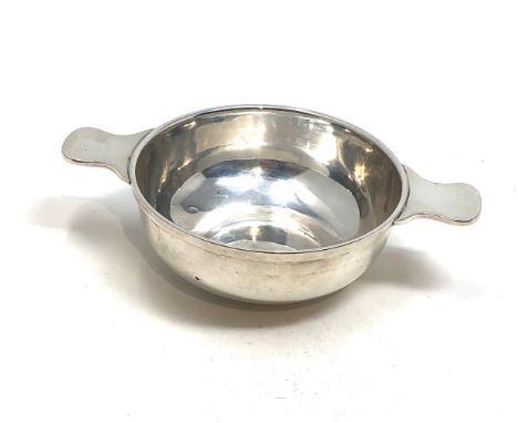 Vintage silver quaich  Birmingham silver hallmarks measures approx 16cm wide weight 130g engraved