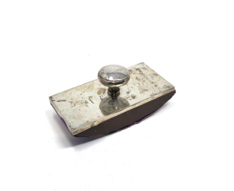 Large Vintage silver ink blotter birmingham silver hallmarks measures approx 14cm wide
