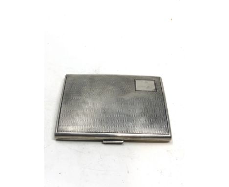 Vintage silver cigarette case weight 78g