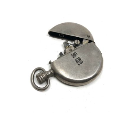 Antique novelty pocket watch cigarette lighter 