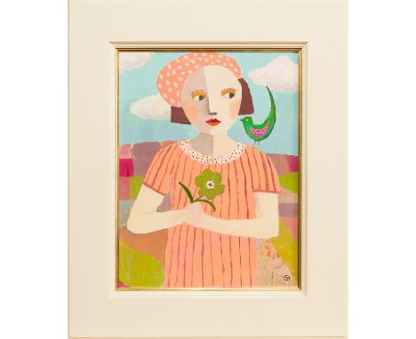 oil on canvas, initialled framed image size 53cm x 33cm, overall size 63cm x 53cm   Note: Catriona Millar's work takes its in