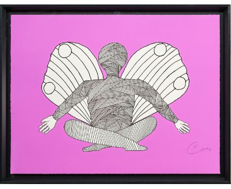 limited edition silkscreen print on paper, signed and numbered 31/195, titled and dated 2022 certificate verso, from the Born