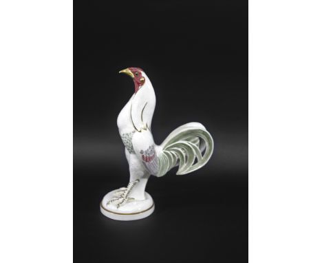 ROYAL WORCESTER GAMECOCK - SAMPLE MODEL Model No RW3562, modelled by Doris Lindner and issued in 1955. Unmarked to the base. 