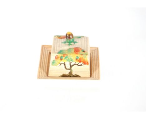 A Carlton ware butter dish and cover, 8cm high 