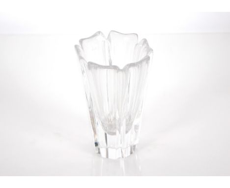 An Orrefors glass vase, 14cm 