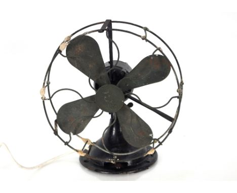 A G.E.C. desk fan - sold as collector's item, 30cm high