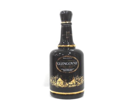 GLENGOYNE 17YO
A rare bottle of Glengoyne 17 Year Old Single Malt Scotch Whisky presented in a Seton Pottery decanter.  70cl.