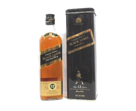 JOHNNIE WALKER BLACK LABEL
A bottle of Johnnie Walker Black Label Blended Scotch Whisky.  75cl.  43% abv.  Level bottom neck.